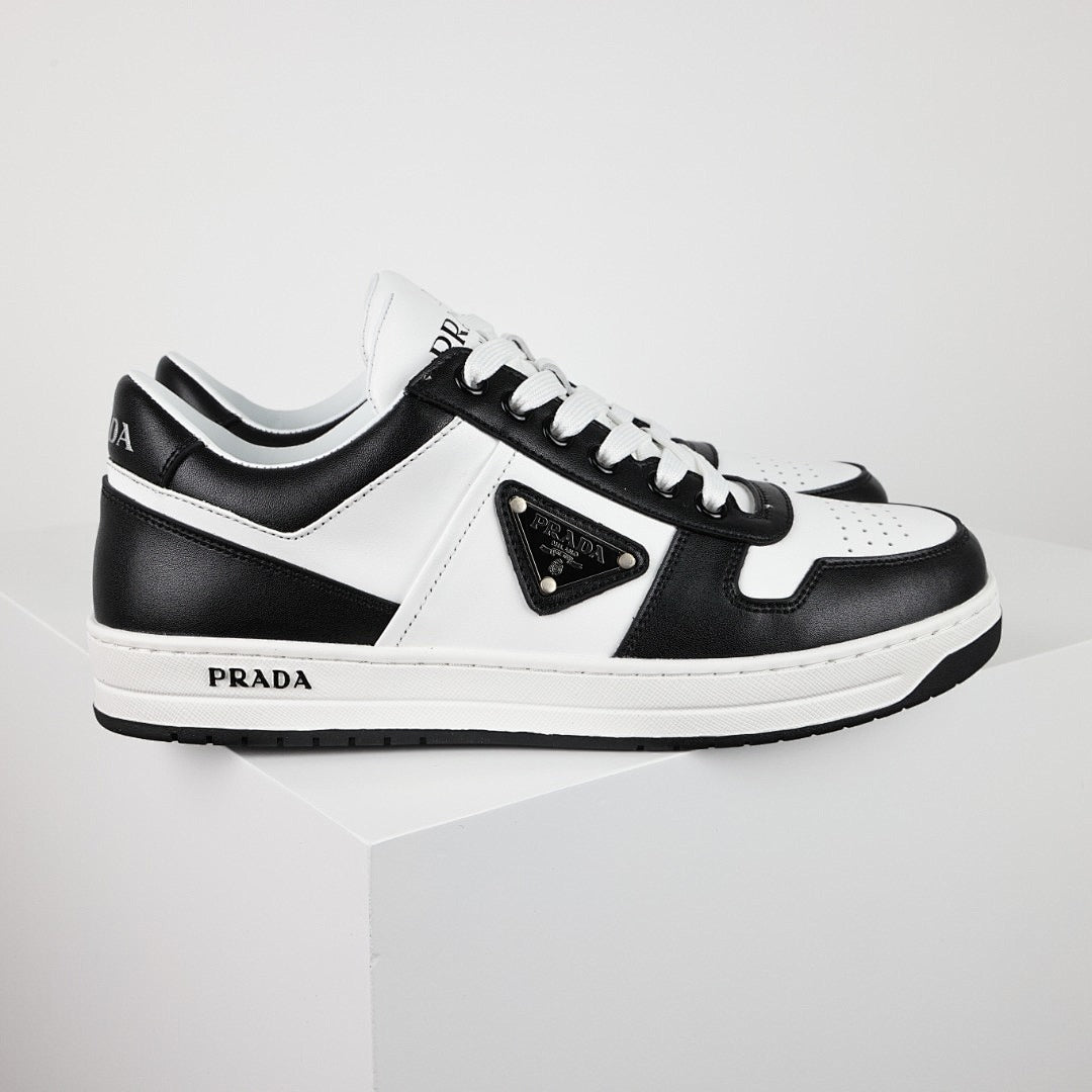 Prada Black & White Low-Top Sneakers