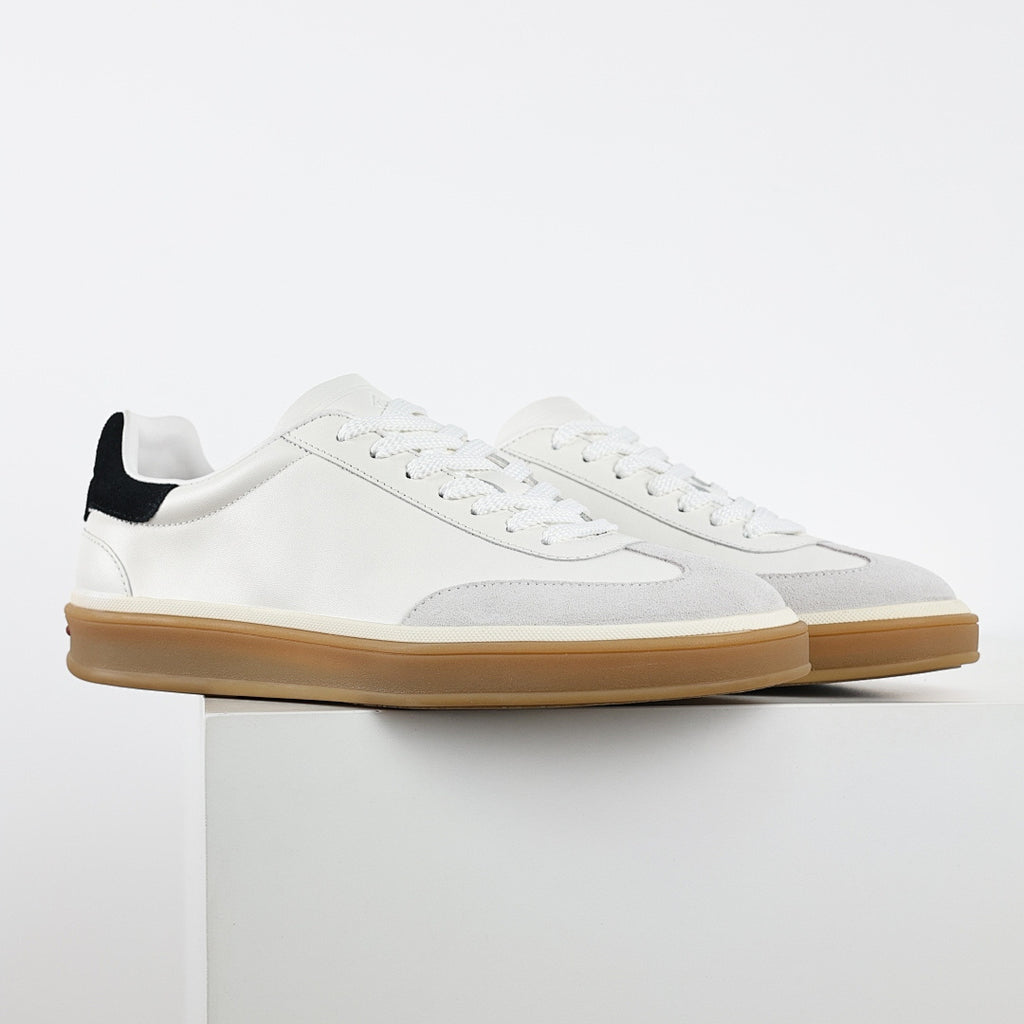Loro Piana White Lace-Up Sneakers