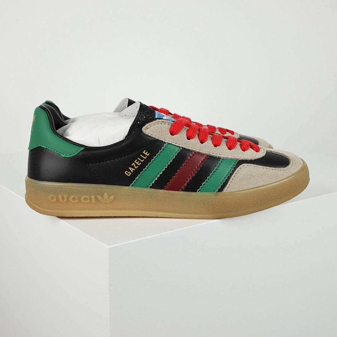 Gucci x adidas Gazelle Sneakers – Black, Green & Red