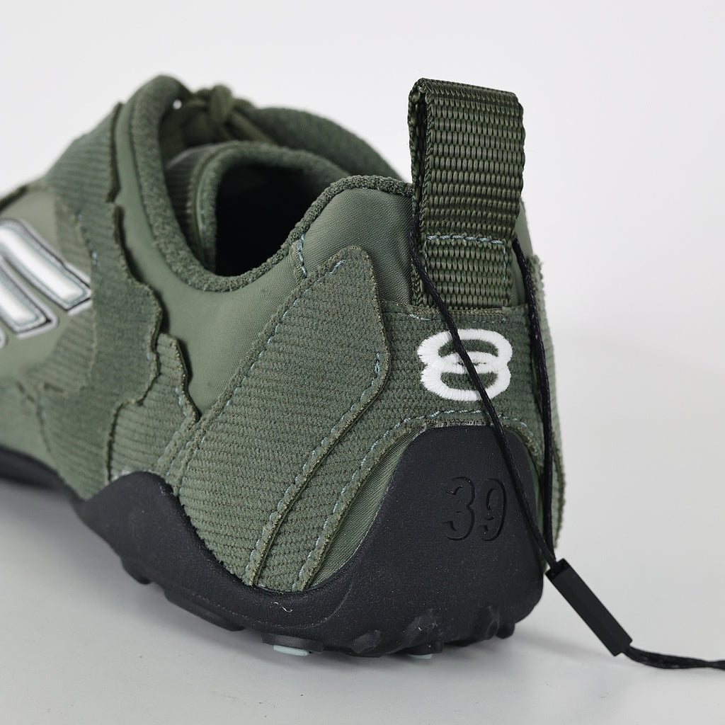Balenciaga Low-Top Lace-Up Sneaker – Olive Green