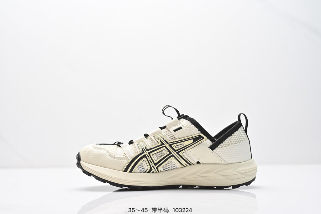 ASICS Trail Running Shoes - Cream Orange Burgundy