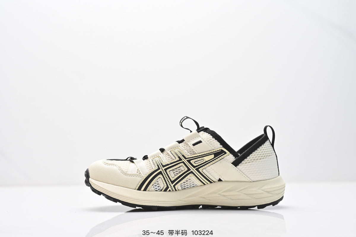 ASICS Trail Running Shoes - Cream Orange Burgundy