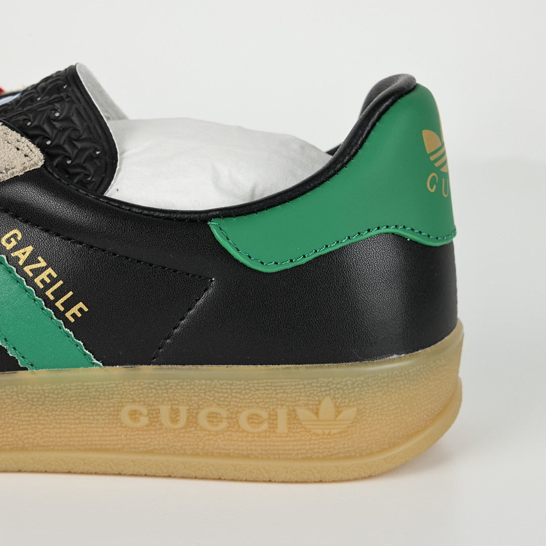 Gucci x adidas Gazelle Sneakers – Black, Green & Red