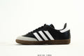 adidas Samba Black & White Sneakers with Contrast Toe and Panda Detail