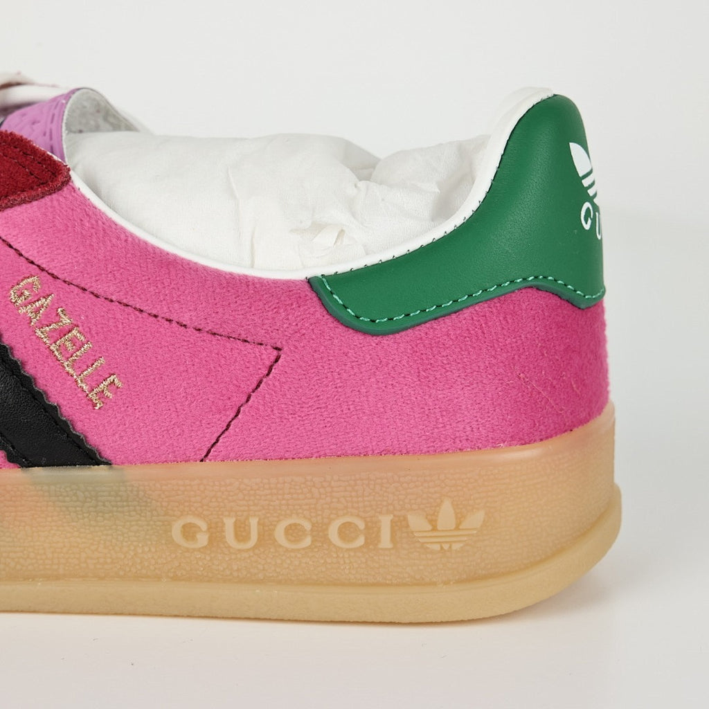 Gucci x adidas Gazelle Sneakers – Pink & Burgundy
