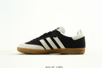 adidas Samba Black & White Sneakers with Contrast Toe and Panda Detail