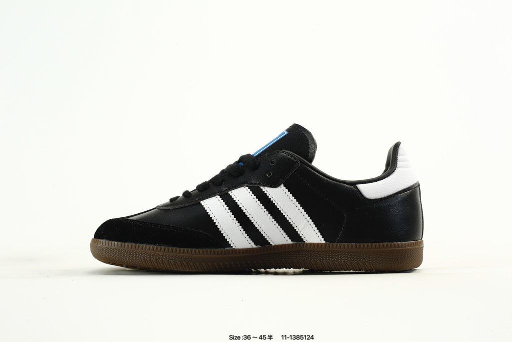 adidas Samba Black & White Panda-Detail Low-Top Sneakers