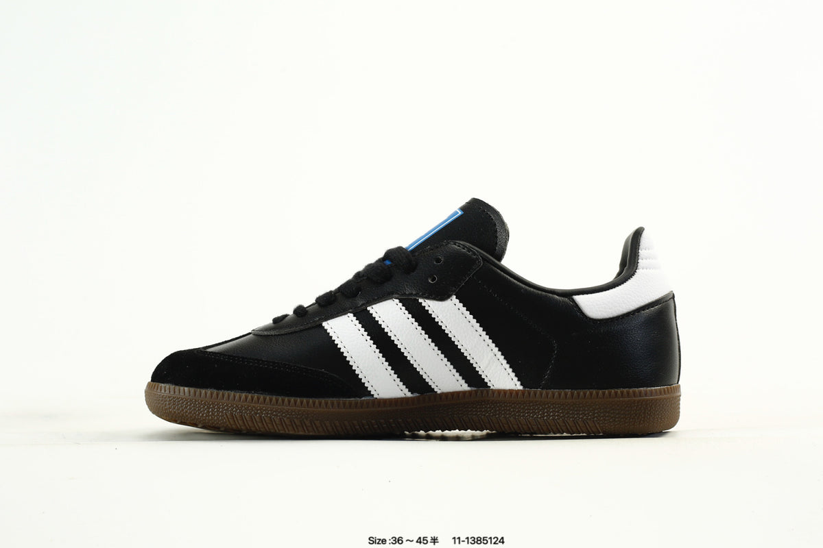 adidas Samba Black & White Panda-Detail Low-Top Sneakers