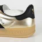 Gucci x adidas Gazelle Sneakers – Metallic Gold & Black