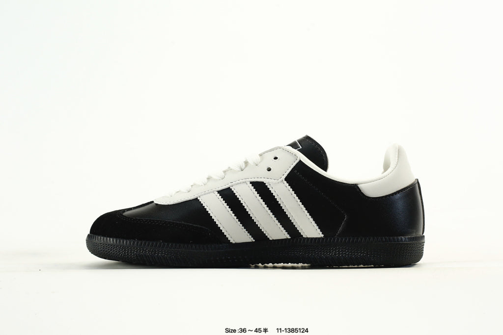 adidas Samba Black & White Panda-Detail Low-Top Sneakers