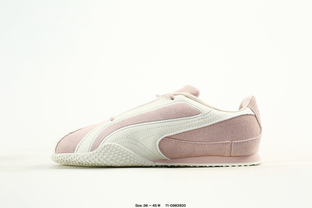 PUMA Light Pink & White Low-Top Sneakers