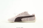 PUMA Light Pink Low-Top Sneakers with Brown Formstrip