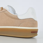 Loro Piana Taupe Lace-Up Sneakers