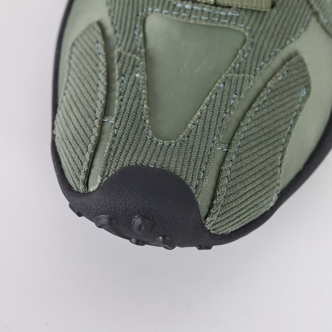 Balenciaga Low-Top Lace-Up Sneaker – Olive Green