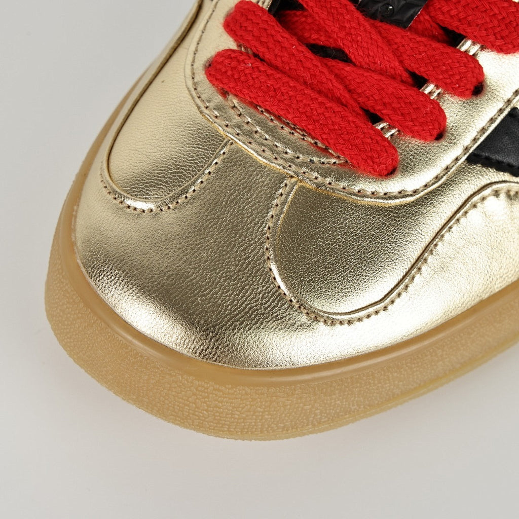 Gucci x adidas Gazelle Sneakers – Metallic Gold & Black
