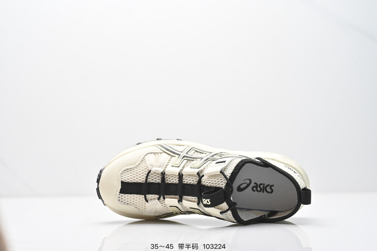ASICS Trail Running Shoes - Cream Orange Burgundy