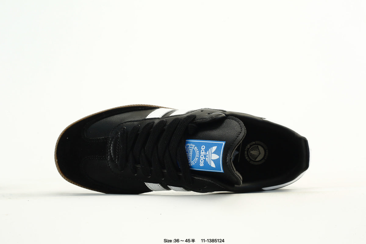 adidas Samba Black & White Panda-Detail Low-Top Sneakers