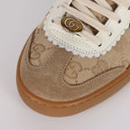 Gucci GG Monogram Web-Stripe Sneakers – Beige & Brown