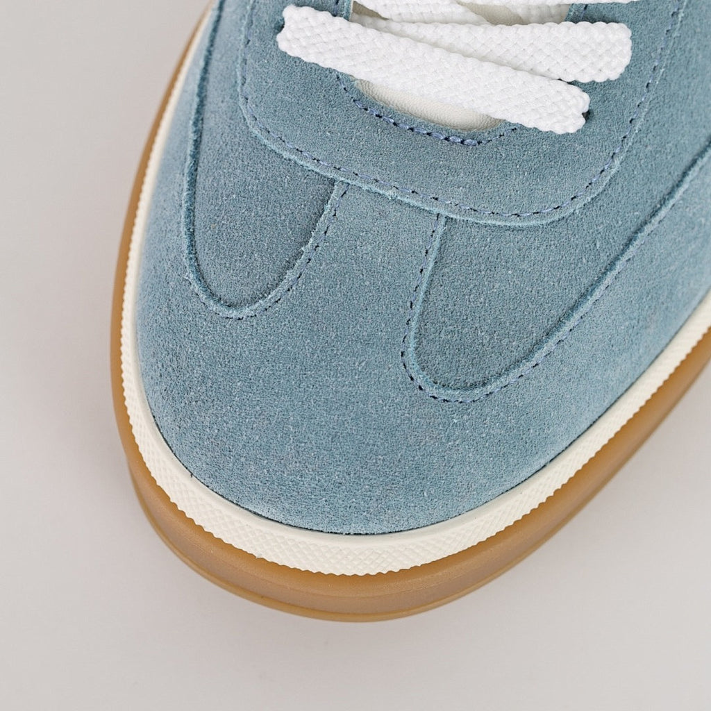 Loro Piana Light Blue Lace-Up Sneakers