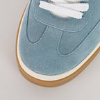 Loro Piana Light Blue Lace-Up Sneakers
