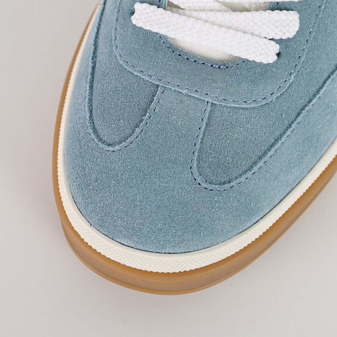 Loro Piana Light Blue Lace-Up Sneakers