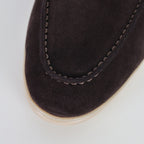 Loro Piana Dark Brown Slip-On Loafers