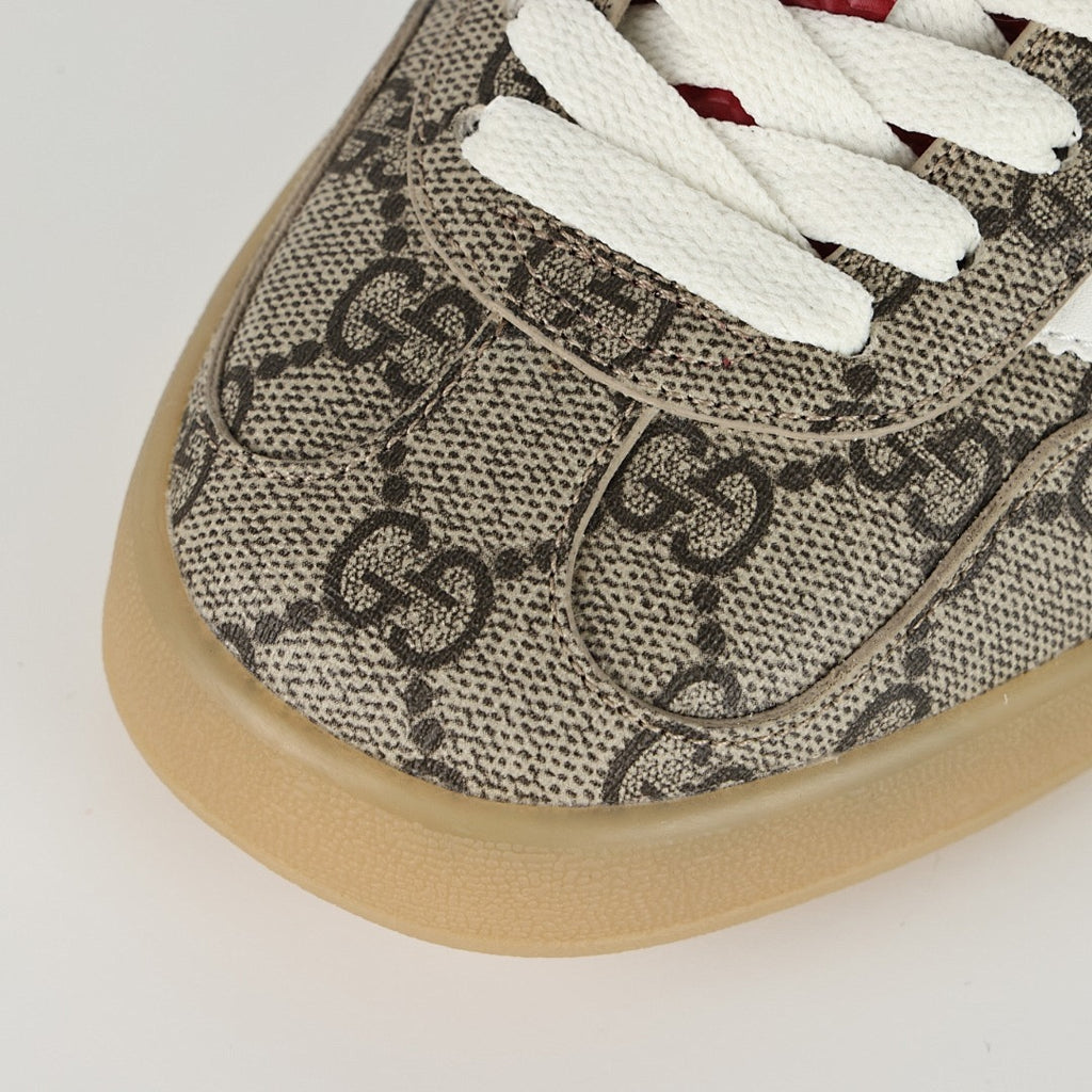 Gucci x adidas Gazelle GG Monogram Sneakers – Beige & Brown