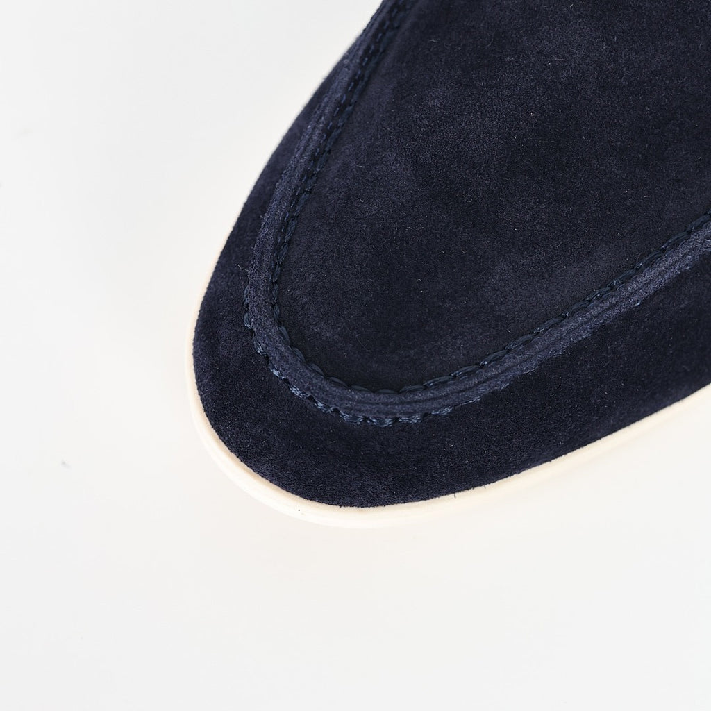 Loro Piana Black Slip-On Loafers