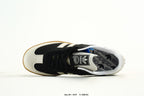 adidas Samba Black & White Sneakers with Contrast Toe and Panda Detail