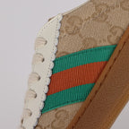 Gucci GG Monogram Web-Stripe Sneakers – Beige & Brown