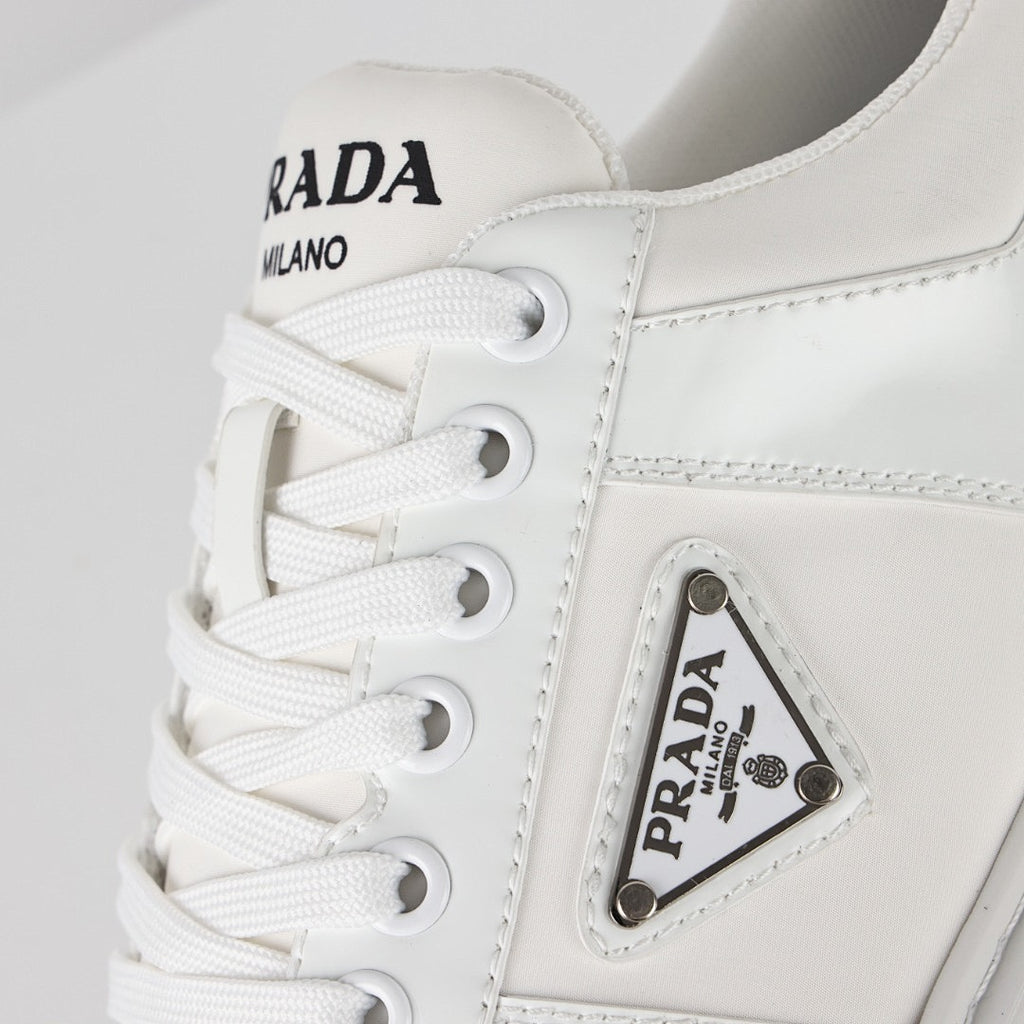 Prada White Low-Top Sneakers