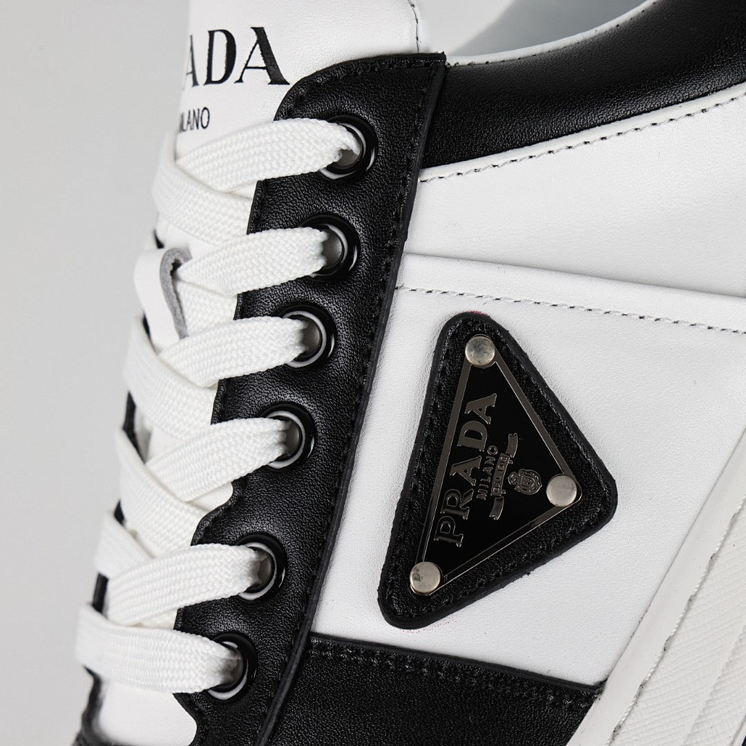 Prada Black & White Low-Top Sneakers
