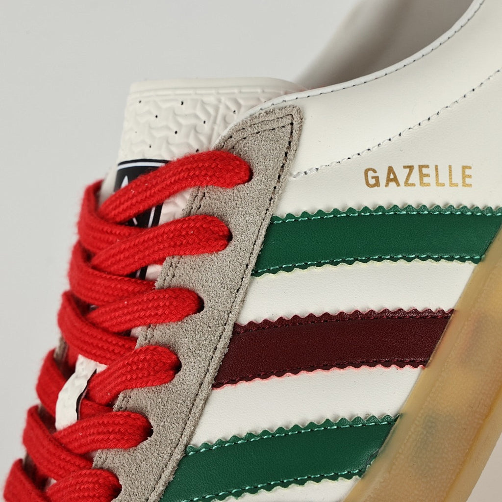 Gucci x adidas Gazelle Sneakers – White, Green & Red