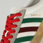 Gucci x adidas Gazelle Sneakers – White, Green & Red
