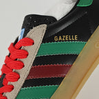 Gucci x adidas Gazelle Sneakers – Black, Green & Red
