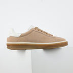 Loro Piana Taupe Lace-Up Sneakers