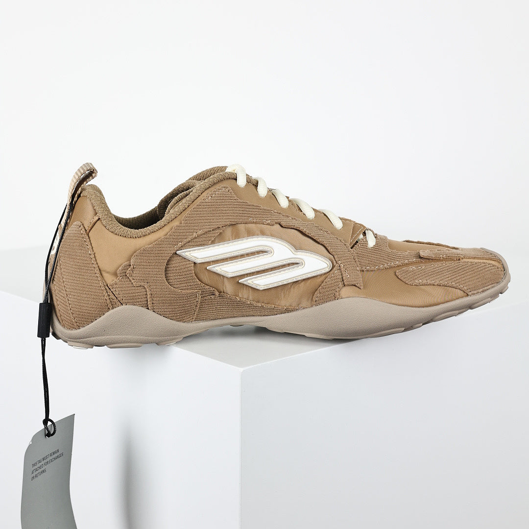 Balenciaga Low-Top Lace-Up Sneaker – Khaki Tan