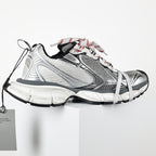 Balenciaga 3XL Distressed Dad Sneaker – Silver White Black
