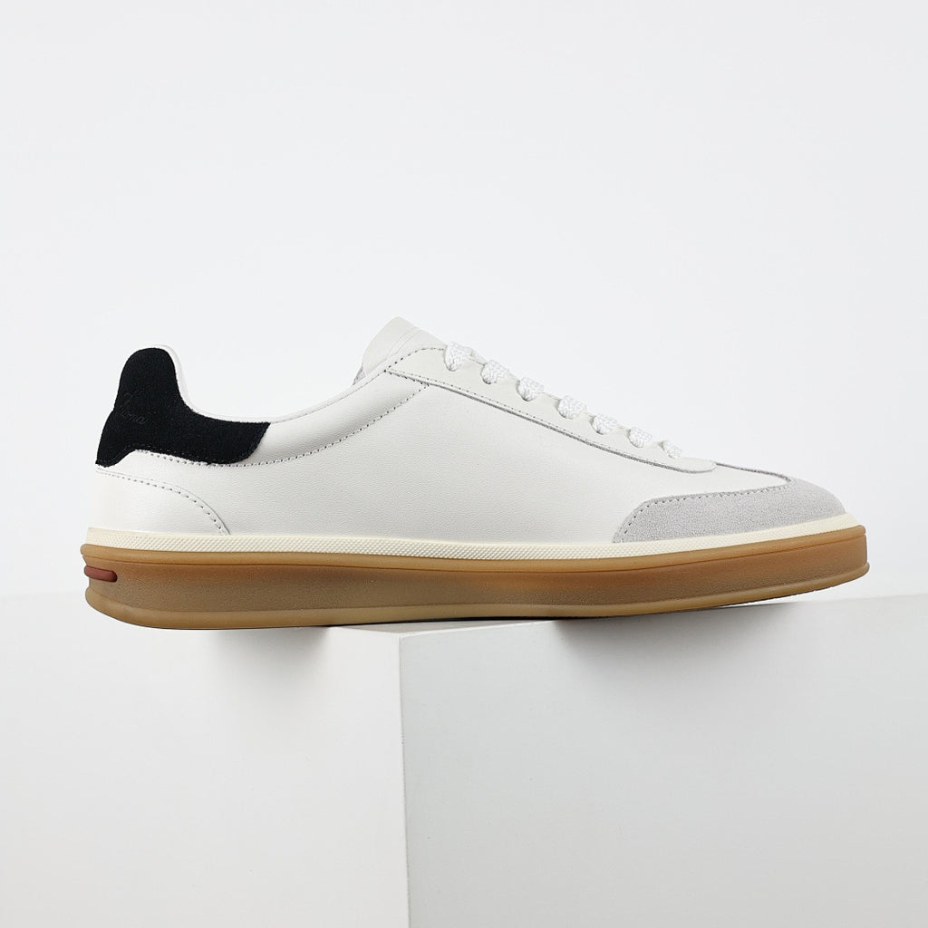 Loro Piana White Lace-Up Sneakers
