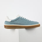 Loro Piana Light Blue Lace-Up Sneakers