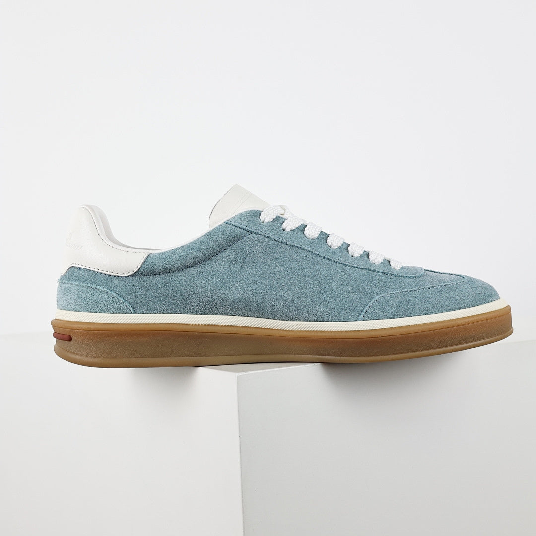 Loro Piana Light Blue Lace-Up Sneakers