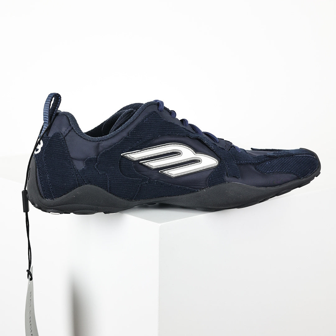 Balenciaga Low-Top Lace-Up Sneaker – Navy Blue
