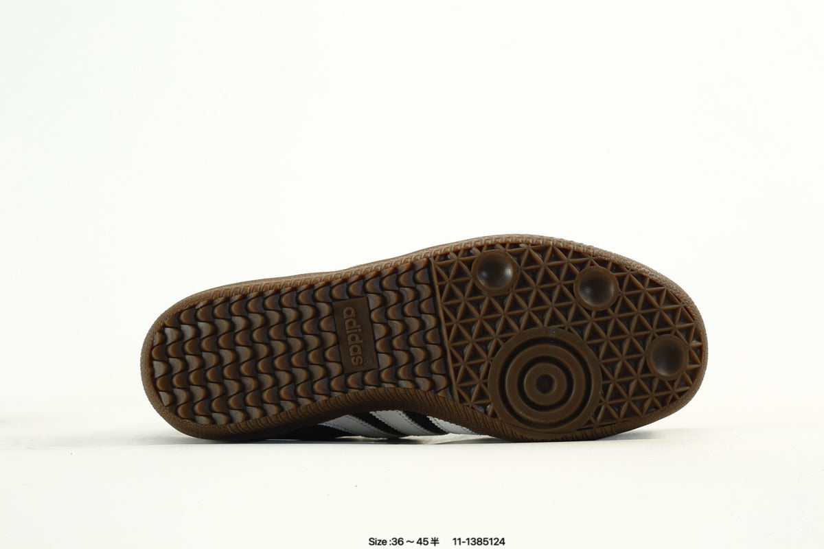 adidas Samba Black & White Panda-Detail Low-Top Sneakers