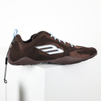 Balenciaga Low-Top Lace-Up Sneaker – Brown & Sky Blue
