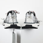Balenciaga 3XL Distressed Dad Sneaker – Silver White Black