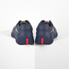 Prada Navy & Silver Low-Top Sneakers