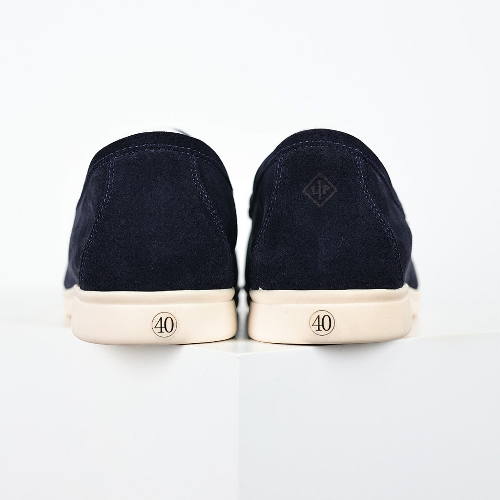 Loro Piana Black Slip-On Loafers
