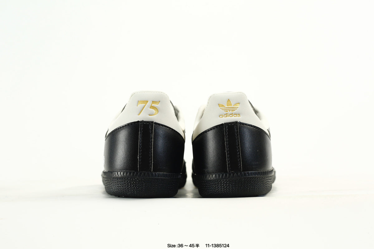 adidas Samba Black & White Panda-Detail Low-Top Sneakers