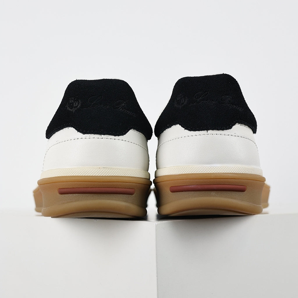 Loro Piana White Lace-Up Sneakers
