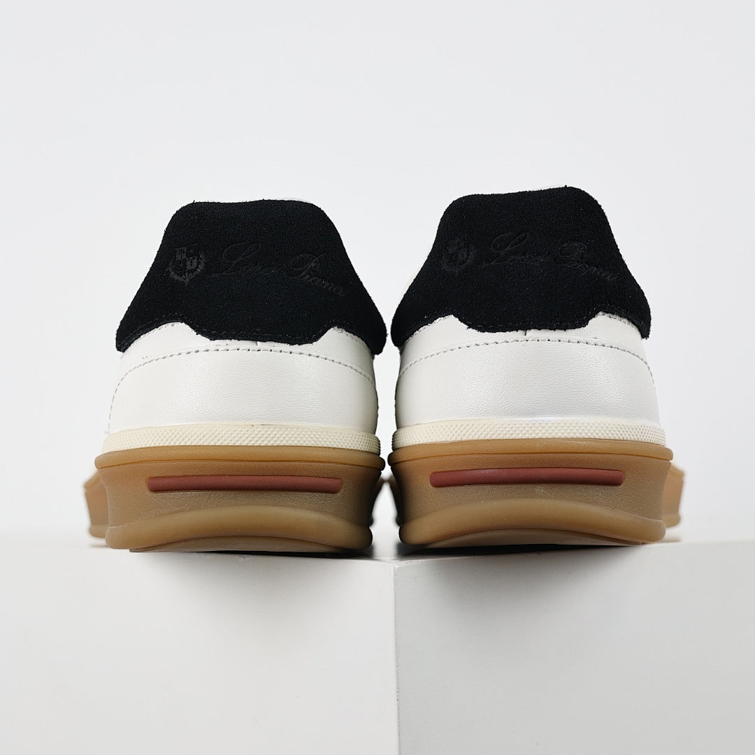 Loro Piana White Lace-Up Sneakers